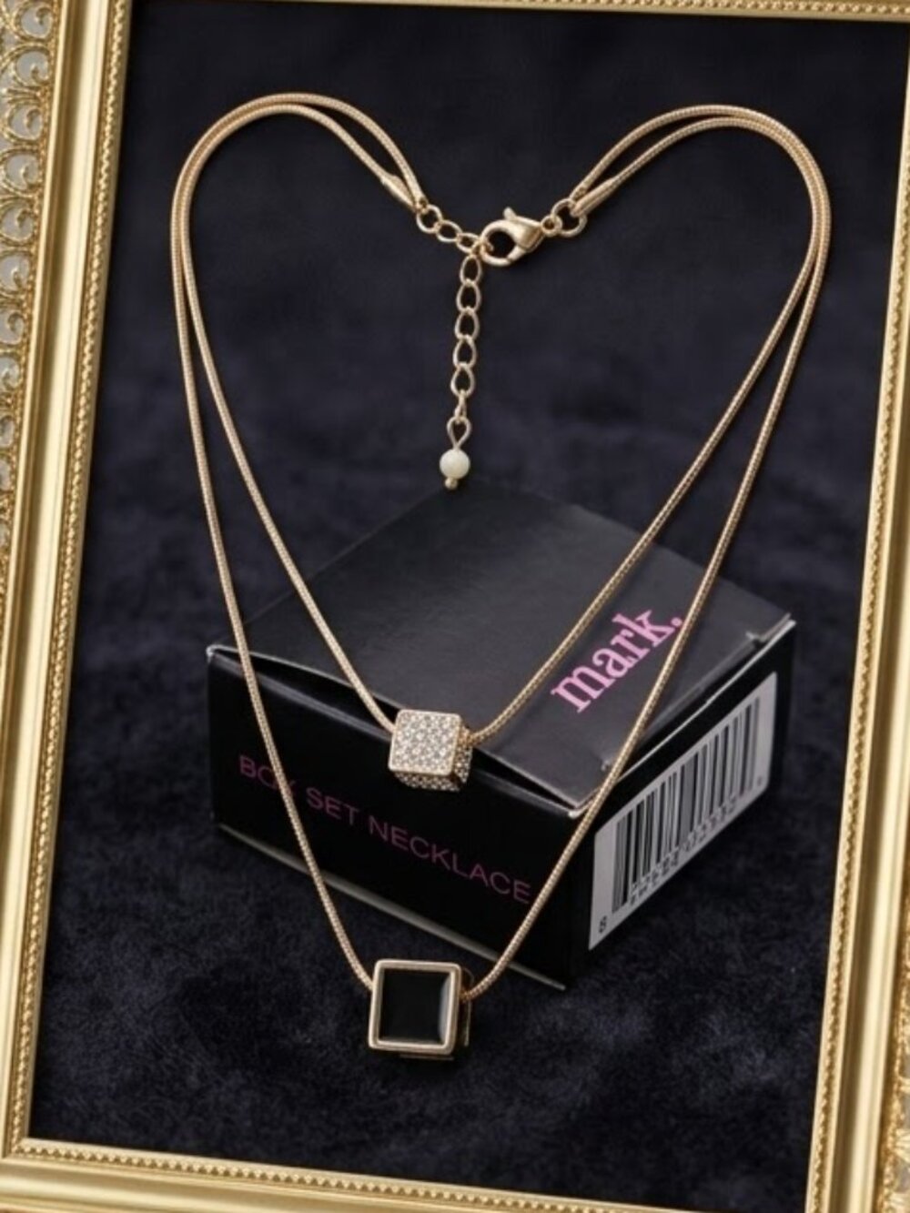 Vintage AVON MARK 2015 16-20 inch double strand Box Set double strand necklace